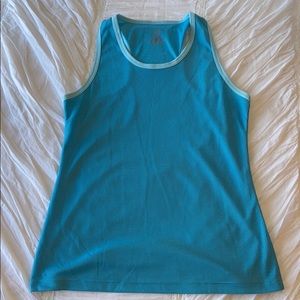 City Sports Workout Tank Turquoise Blue Small